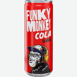 Газированный Напиток Фанки Манки, Оранж, Кола Классик, 0,33 Л