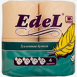 Туалетная Бумага Эдель, Персиковая, 2 Слоя, 4 Рулона
