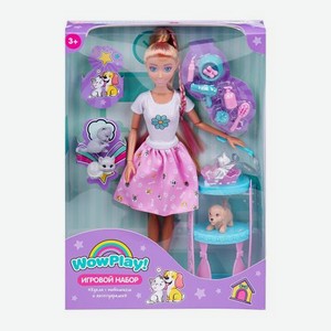 Кукла 29см с питомцем с аксессуарами WowPlay!