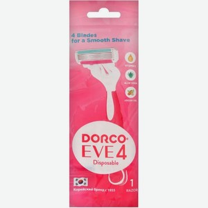 Одноразовый станок для бритья Dorco EVE 4 Disposable женская 4 лезвия 1шт