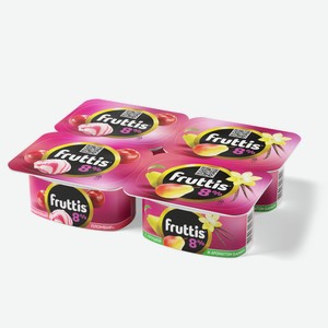 БЗМЖ Продукт йогуртный Fruttis СуперЭкстра вишневый пломбир/
