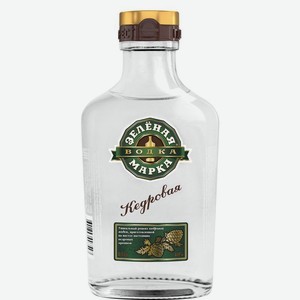 Водка Зеленая марка Кедровая особая 40% 100мл
