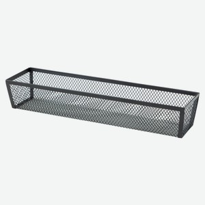 Корзина для хранения Actuel металлическая черная, 30x8x5 см