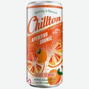 Напиток Chillton со вкусом Аперитиво Оранж газированный 12% 250мл, 250 мл