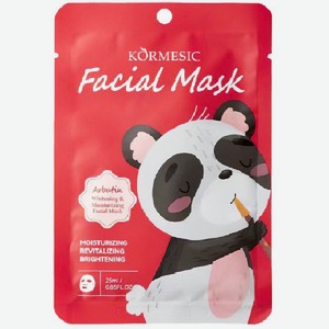 Маска для лица Kormesic увлажняющая с арбутином тканевая 1шт, 1 шт