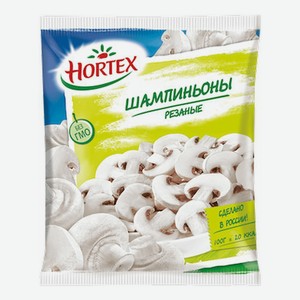 Шампиньоны Hortex быстрозамороженные резаные, 400 г