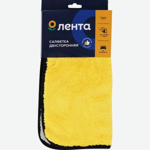 Салфетка ЛЕНТА из микрофибры двухсторонняя 30х30см 610507-6, Китай