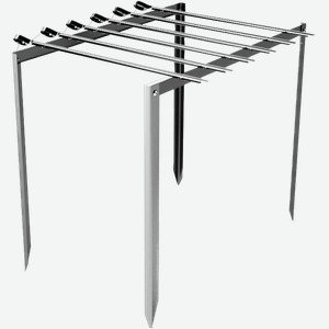 Мангал Сервис-СТД переносной в чехле 6 шампуров 40*35*30см