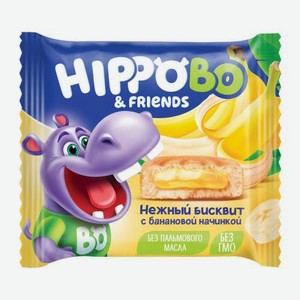 Пирожное Hippo Bo&Friends бисквитное банан 32г