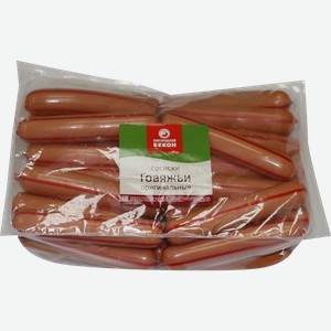 Сосиски Новгородский бекон говяжьи Оригинальные 300 г