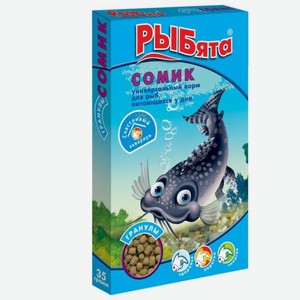 Корм для рыб Рыбята Сомик для придонных рыб универсальные гранулы