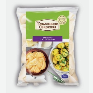Вареники с картофелем  Домашние Секреты , 800 г