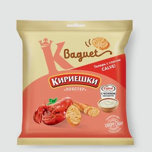 Сухарики «Кириешки Baguet» Лобстер + чесночный соус, 70 г