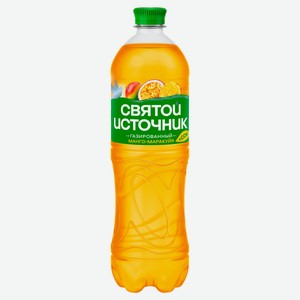 Вода питьевая «Святой Источник» Вода + сок манго-маракуйя газированная, 1 л