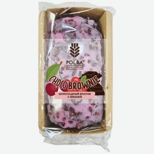 Кекс Polba Шоколадный Брауни с Вишней, 300г