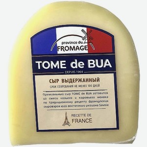 Сыр Province Du Fromage Tome de bua из козьего и коровьего молока полутвёрдый 41%, 150г
