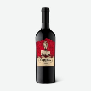 Вино Criminal Wines Red Blend красное полусухое 13.5%, 750мл