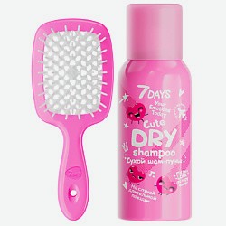 Сухой шампунь и расческа, подарочный набор для волос CUTE