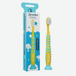 Зубная щетка детская очень мягкая желтая Super Soft Kids Toothbrush