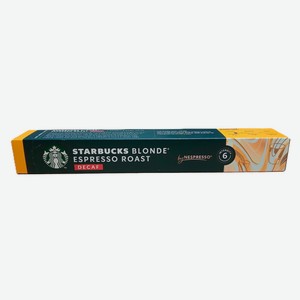Кофе в капсулах Starbucks Nespresso blonde decaf 10 капсул Швейцария, 55 г