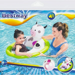 Круг надувной BESTWAY с сиденьем Животные 81Х56см 34058/34180, Китай