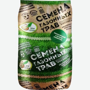 Газонная трава ДОМ СЕМЯН экологичный с белым клевером 1.5 кг п/пр, Россия