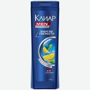 Шампунь для волос Клиар Men Энергия свежести, 400мл, 400 мл