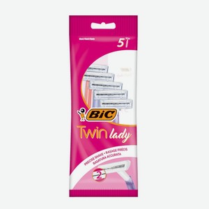 Станок бритвенный одноразовый  Twin lady , BIC, 5 шт.