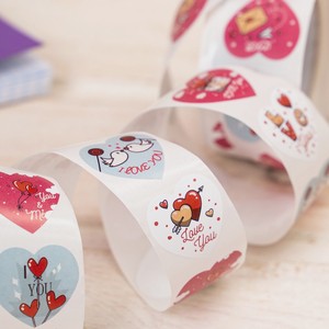 Набор наклеек, With Love, 500 шт., в ассортименте