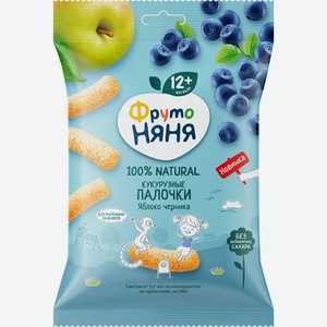 Кукурузные палочки Фрутоняня яблоко/черника 20г.