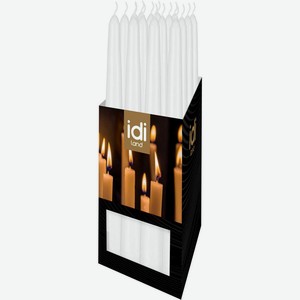 Свеча Оптпромторг античная малая неароматизированная белая