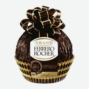 Фигурный шоколад Ferrero Rocher Grand из тёмного шоколада 125г