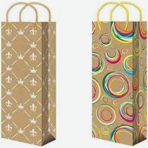 Пакет подарочный крафт ВК (123х362х100)