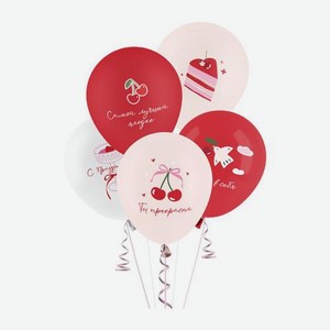 Воздушные шары Вишня 5шт