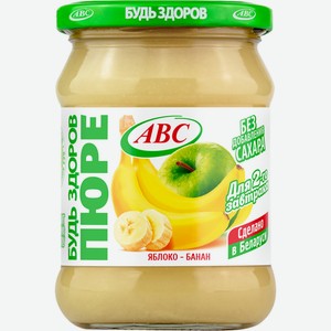 Пюре ЧТМ fantasy brands яблочно-банановое стерилизованно, Беларусь, 450 г