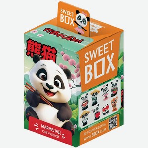 Мармелад жевательный Sweet Box Панды с подарком 10г