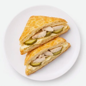 Сэндвич Эко Фуд с курицей и медовым соусом слоеный 120г