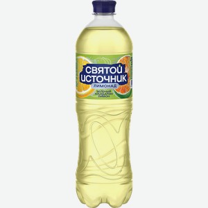 Лимонад Святой Источник зеленый манадрин-лимо, газированный 1л