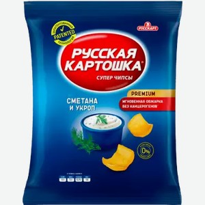 Русская Картошка сметана и укроп 80г