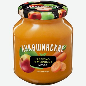 Мусс Лукашинские яблочно-морковный 370 г