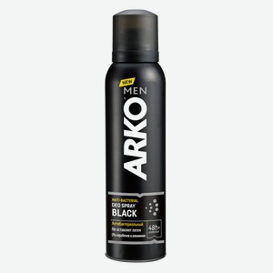 Дезодорант мужской Arko Men Black антибактериальный