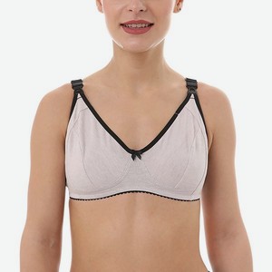 Бюстгальтер для кормящих женщин Hunny Mammy бежевый/чёрный:75d