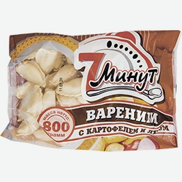 Вареники 7 Минут, С Картофелем И Луком, 800 Г