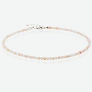 ALERIE-ACCESSORIES Чокер из натурального розового опала Miniature Rose, цвет: Розовый