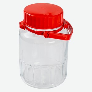 Банка с пласт.крас.крышкой  Harvest  3000мл SL