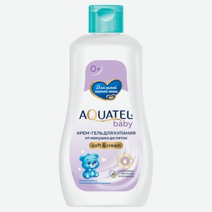 Крем-гель для купания Aquatel Baby Soft&Cream хлопковое молочко и ромашка, 280 г