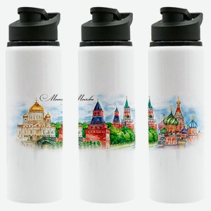 Бутылка для воды сувенирная «Медный всадник» 750 мл, 1 шт в ассортименте