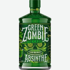Настойка Absinthe green zombie горькая 60% 0.5л, 500 мл