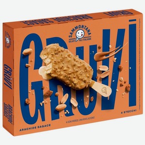 Десерт замороженный Итальянское мороженое Груви Арахис, 240г, 240 г