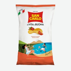 Чипсы картофельные San Carlo Томат без глютена 150 г